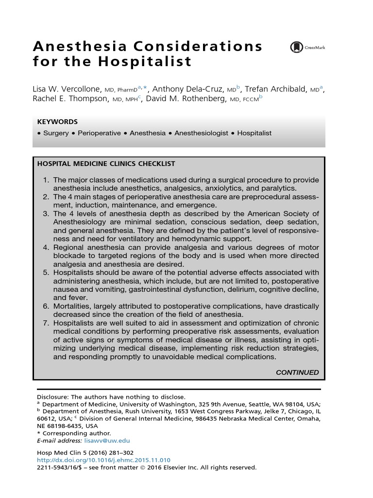 Anestesia 1 Anesthesia Analgesic