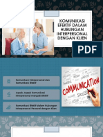 Komunikasi Efektif Dalam Hubungan Interpersonal Dengan Klien