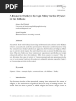 A Frame for Turkeys Foreign Policy 
