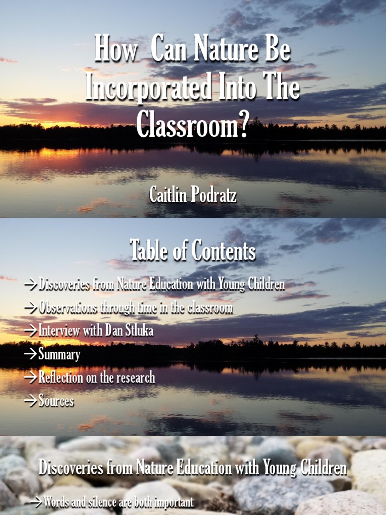 Incorporating Nature in Education | PDF | Observation | Cognition