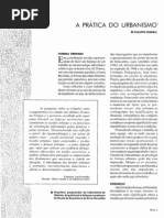 A prática do Urbanismo