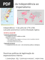 EUA - Da Independência ao Imperialismo - ppt