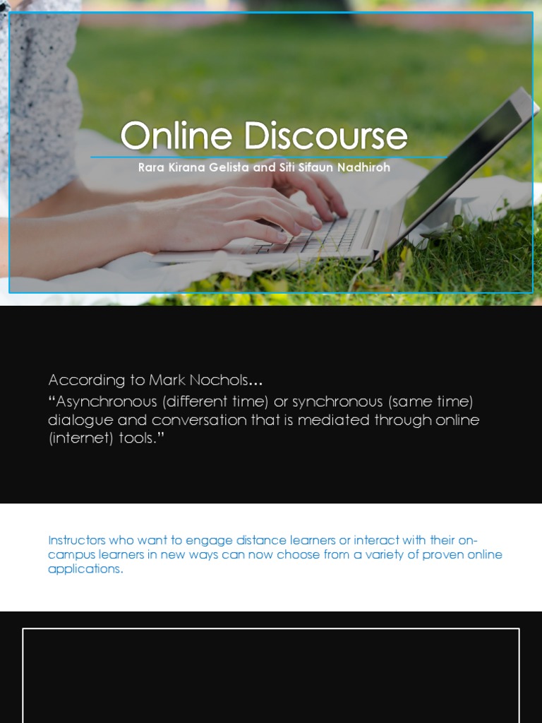 Rethinking Online Discourse | PDF | Learning | Teaching