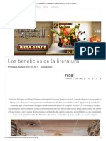 Los Beneficios de La Literatura - Cultura Colectiva Cultura Colectiva PDF