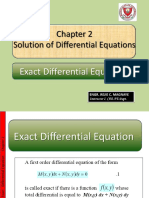 II. Exact Differential Eqauation