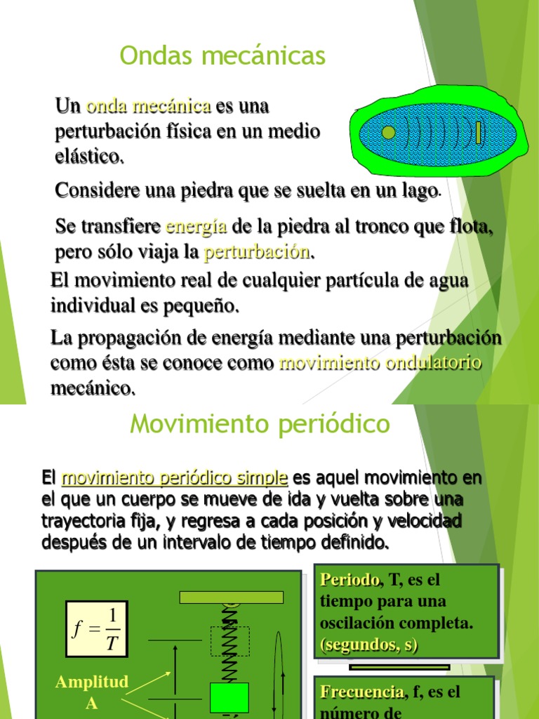 Onda Mecanica PDF Olas Movimiento (física)