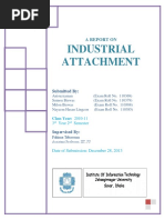 Industrial Attachment: (Type The Document Subtitle)