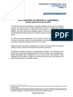 Índice Nacional de Precios Al Consumidor