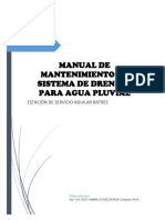 Manual de Mantenimiento de Agua Pluvial