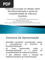 Desindustrialização Do Brasil-UNB