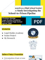 conducting research as a high school senior a qualitative study investigating the school to prison pipline