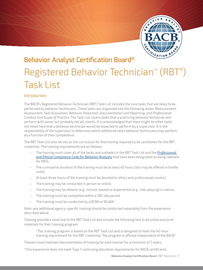 161019 RBT Task List English Reinforcement Psychology & Cognitive