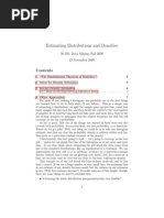 Estimating Distributions and Densities: 36-350, Data Mining, Fall 2009 23 November 2009