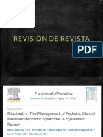 Rituximab y Sindrome Nefrótico Resumen de Revista