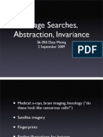 Image Searches, Abstraction, Invariance: 36-350: Data Mining 2 September 2009