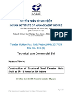 Construction of Structural Steel Elevator Hoist Shaft at SR 16 Hostel at IIM - Indore PDF