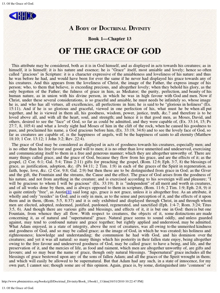 of The Grace of God. | PDF | Grace In Christianity | Justification ...