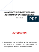 Manufacturing Control and Automation CNC Technology
