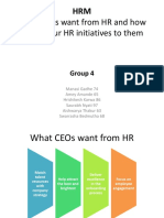 What CEOs Want From HR