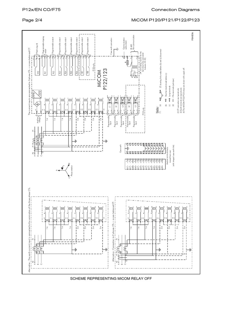 Areva P122 Electric Power Electrical Components Free 30day Trial Scribd