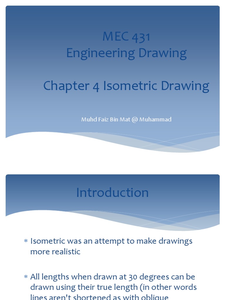 Chapter 4 Isometric Drawing | PDF