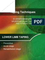 Taping Lower Limb