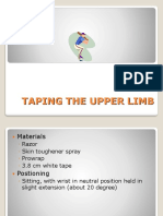 Taping Upper Limb