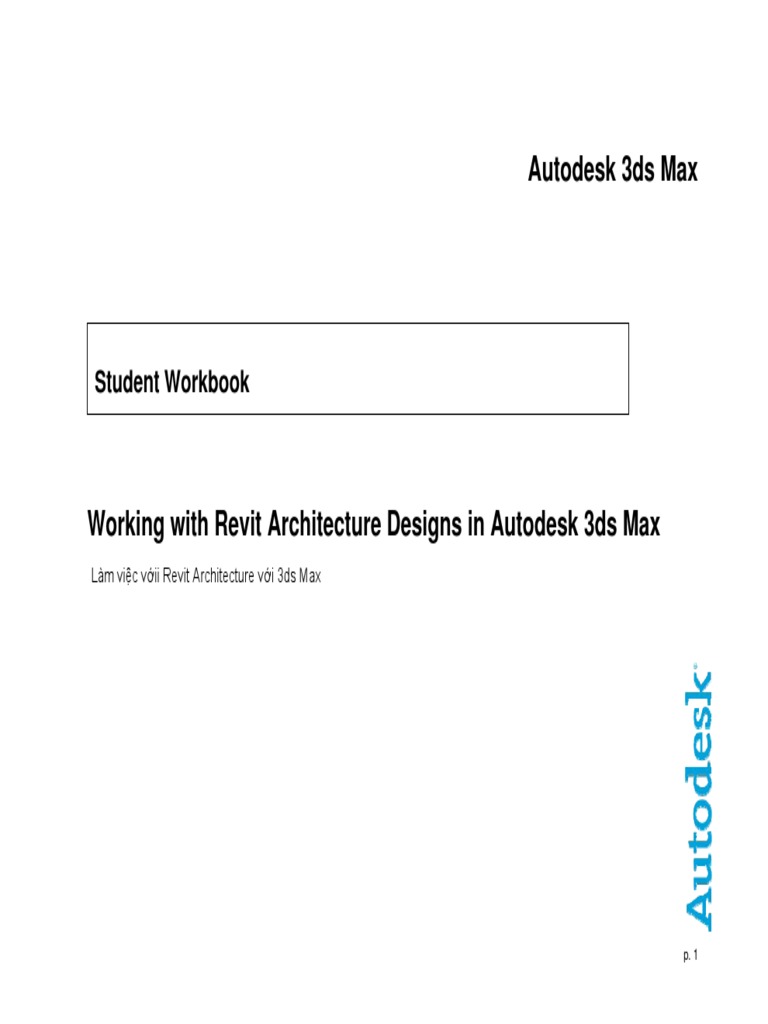 Revit 2008 Làm việc với - 3DMAX | PDF | Autodesk Revit | Autodesk 3ds Max