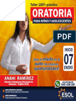 Taller práctico de oratoria para niños y adolescentes