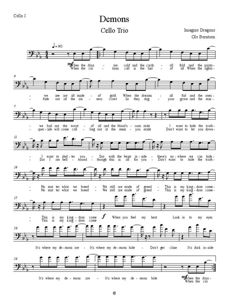 Demons: Cello Trio | PDF