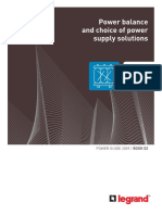 Power balance and choice of power supply solutions
