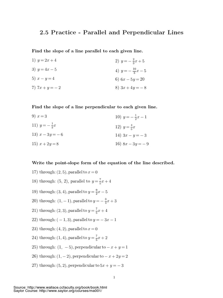2-5-parallel-and-perpendicular-practice-pdf-pdf-elementary-mathematics-mathematical-objects