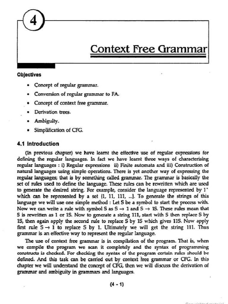 CFG and Its FORMS PDF | PDF | Models Of Computation | Computer Science