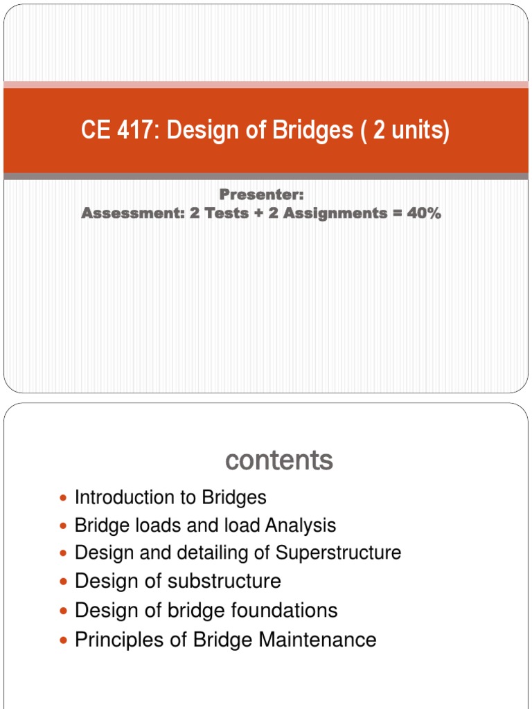 Bridge Design Principles and Components | PDF | Bridge | Deep Foundation
