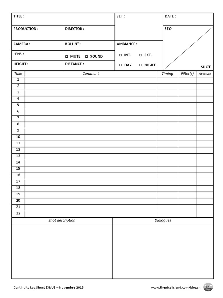 Continuity Log Sheet enUS PDF Glass Engineering And Science