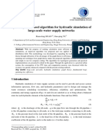 Spanning Tree-based Algorithm for Hydraulic Simulation of Large-scale Water Supply Networks