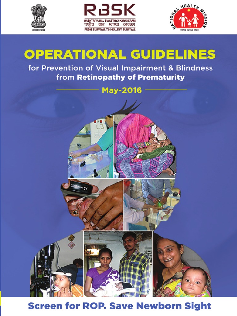 RBSK Guidelines for ROP Management | PDF | Preterm Birth | Health Care