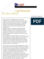 Storia, Archeologia, Religione, Mitologia - Civiltà Scomparse Antichissime E Misterioso Sapere in Comune Dai Nuraghi Agli Etruschi