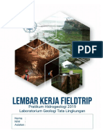 Lembar Kerja Fieldtrip Hidrogeologi 2019