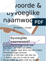 Bywoorde en Byvoeglike Naamwoorde