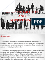 Sales Promotion and Advertising