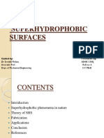 Superhydrophobic Surfaces