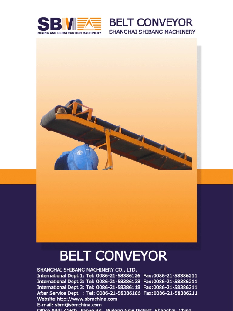 Belt Conveyor PDF Belt (Mechanical) Manufactured Goods