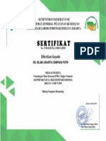 Sertifikat PME Siklus 1 2018 Hematologi