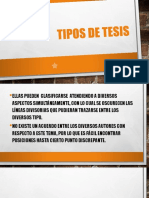 Tipos de Tesis