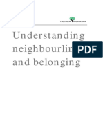 Understanding Neighbourliness and Belonging September 2008