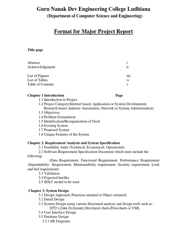 Major Project Report Guidelines CSE | PDF | Firewall (Computing ...