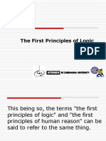 First Principle of Logic 