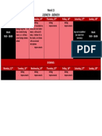 production schedule week 13