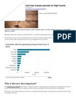 Deforestation Data 2018 BBC April 2019